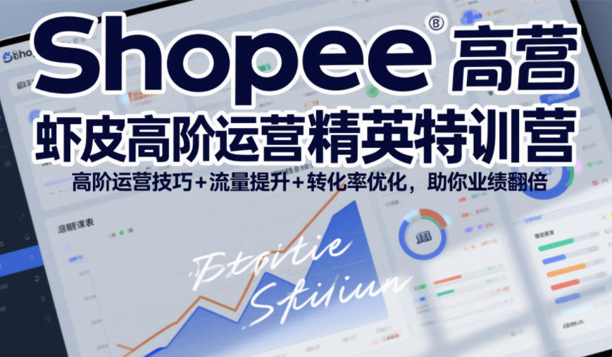 Shopee虾皮高阶运营精英特训营,高阶运营技巧+流量提升+转化率优化,助你业绩翻倍-徐小晨博客